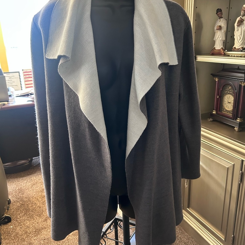 The Limited Dark Gray and Light Gray Cardigan